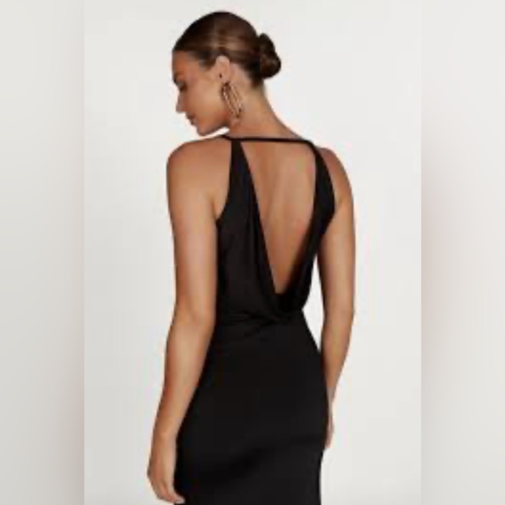 Meshki Dorit Slinky Backless Maxi Dress